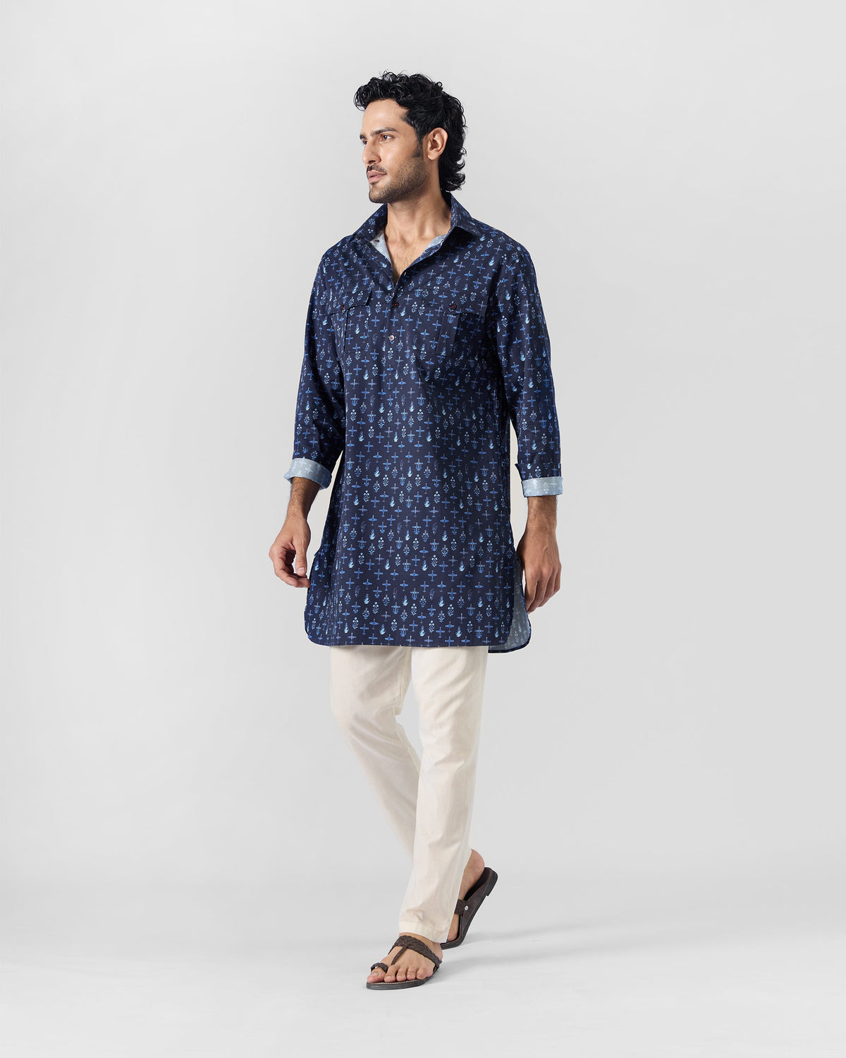 Hawai Sa Kurta - Dark Blue