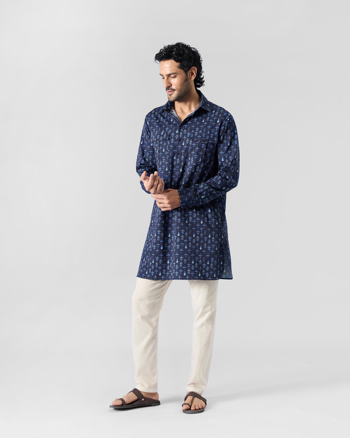 Hawai Sa Kurta - Dark Blue