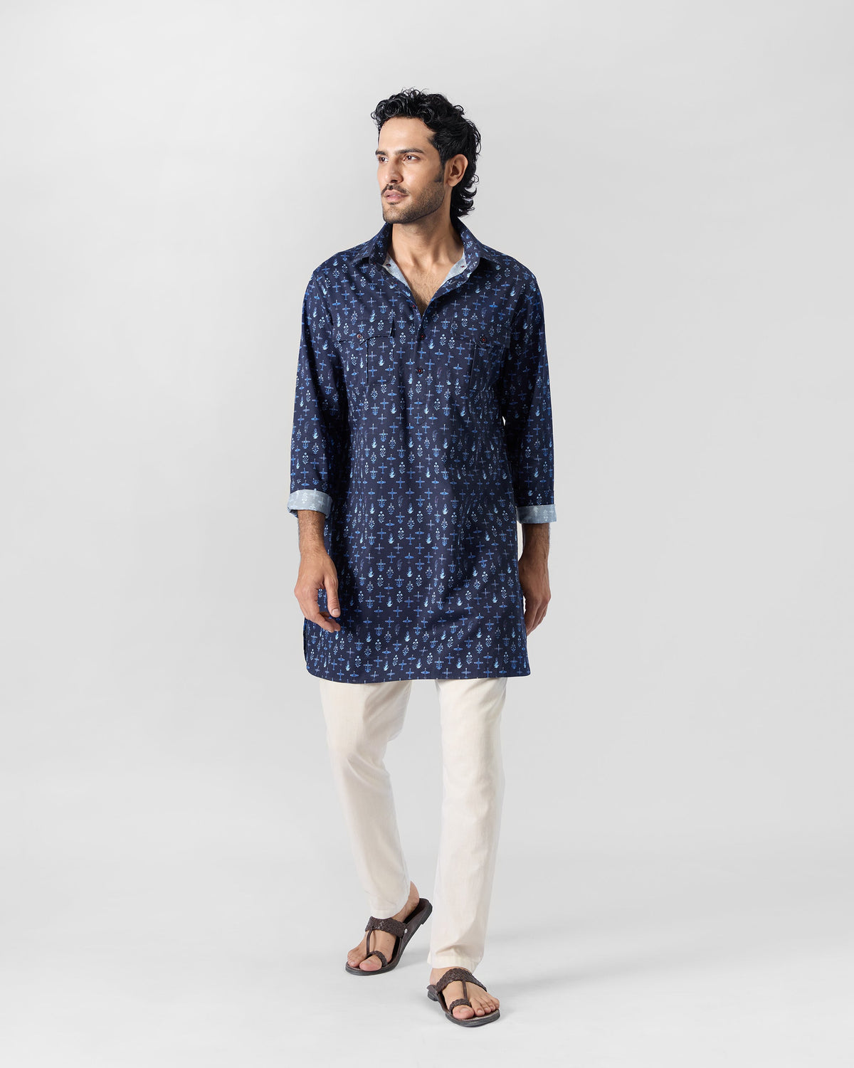 Hawai Sa Kurta - Dark Blue