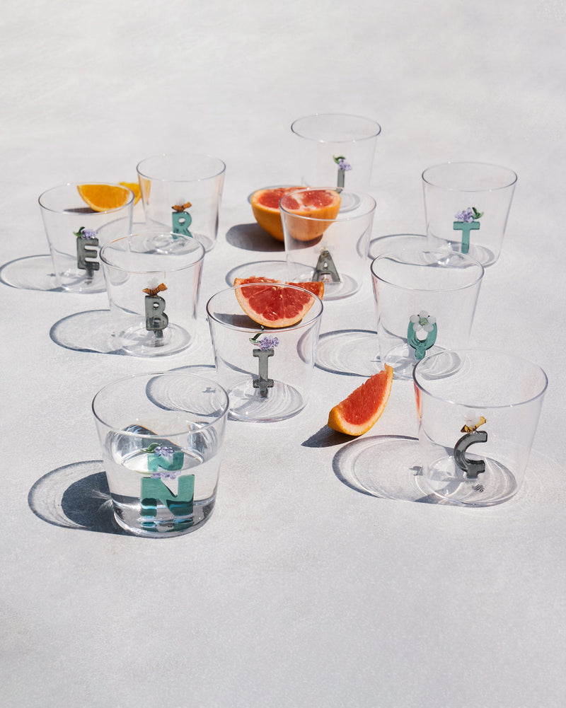 Alphabet Glass - U