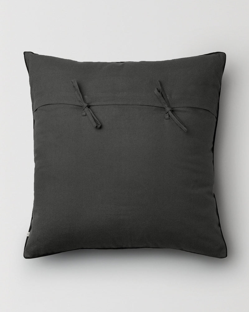 Chinese Knot Cushion Cover - Charcoal