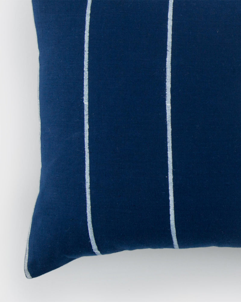 Kumarakom Nautical Stripe Pillow Cover - Indigo