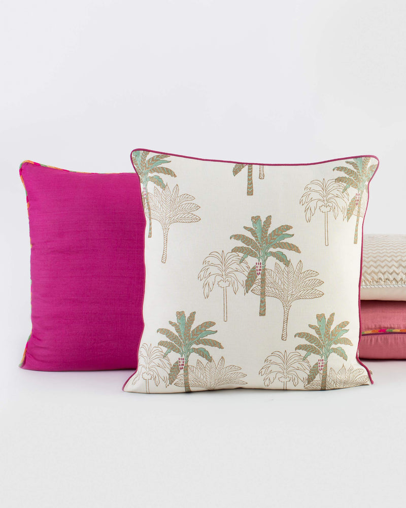 Shimmer Palm Cushion Cover