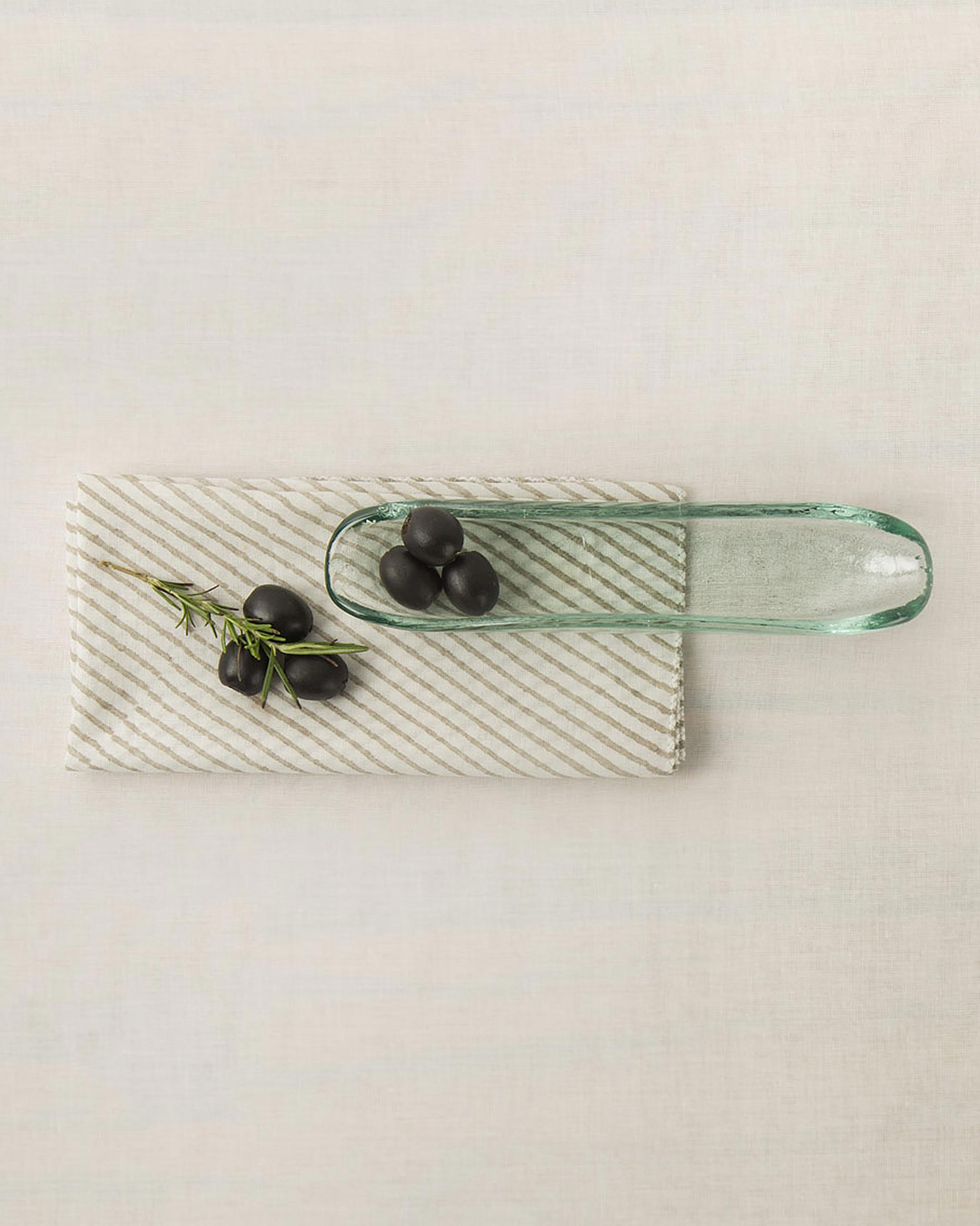 Glass Olive Boat - Small