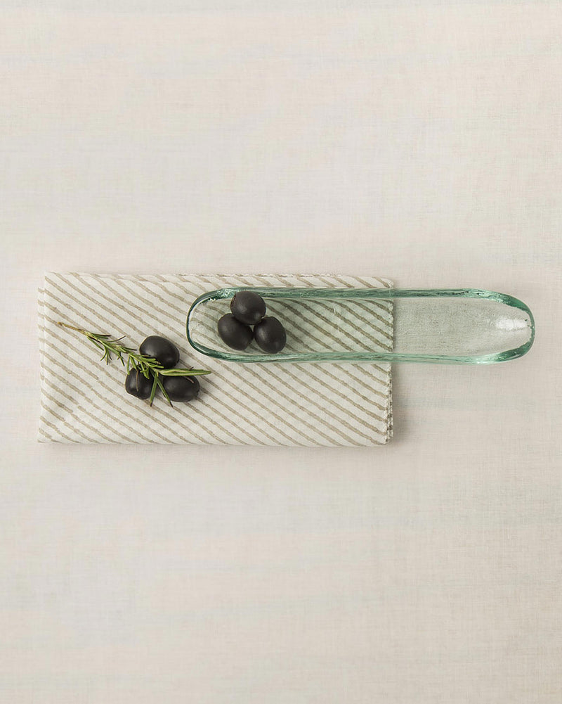 Glass Olive Boat - Small