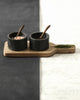 Slate Pinch Pot Set with Tray & Spoons