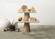 Marble & Wood Cake Stand - Large