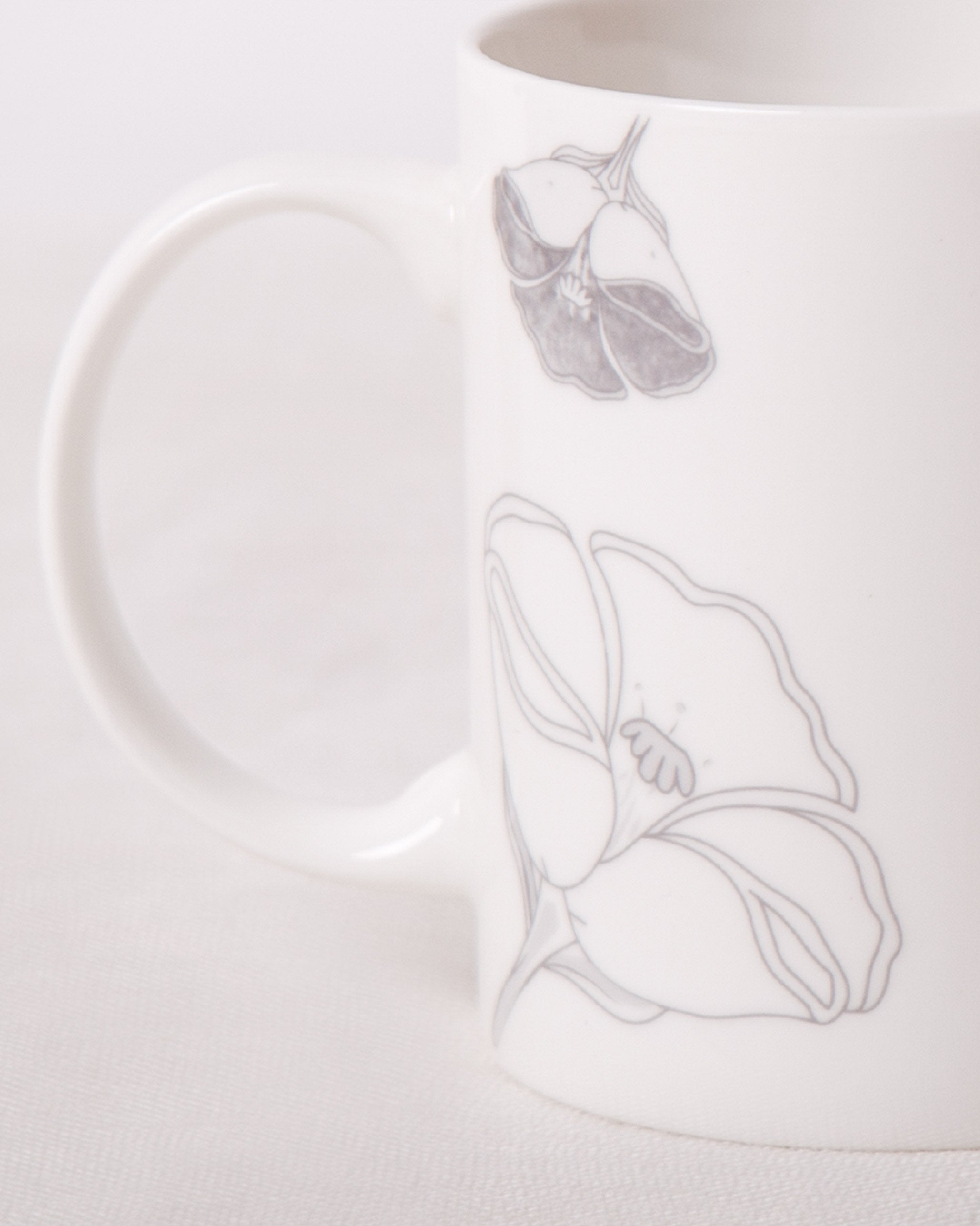 Frangi Flower Mug - Silver