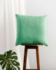 Verandah Reversible Cushion Cover - Aqua & Lime
