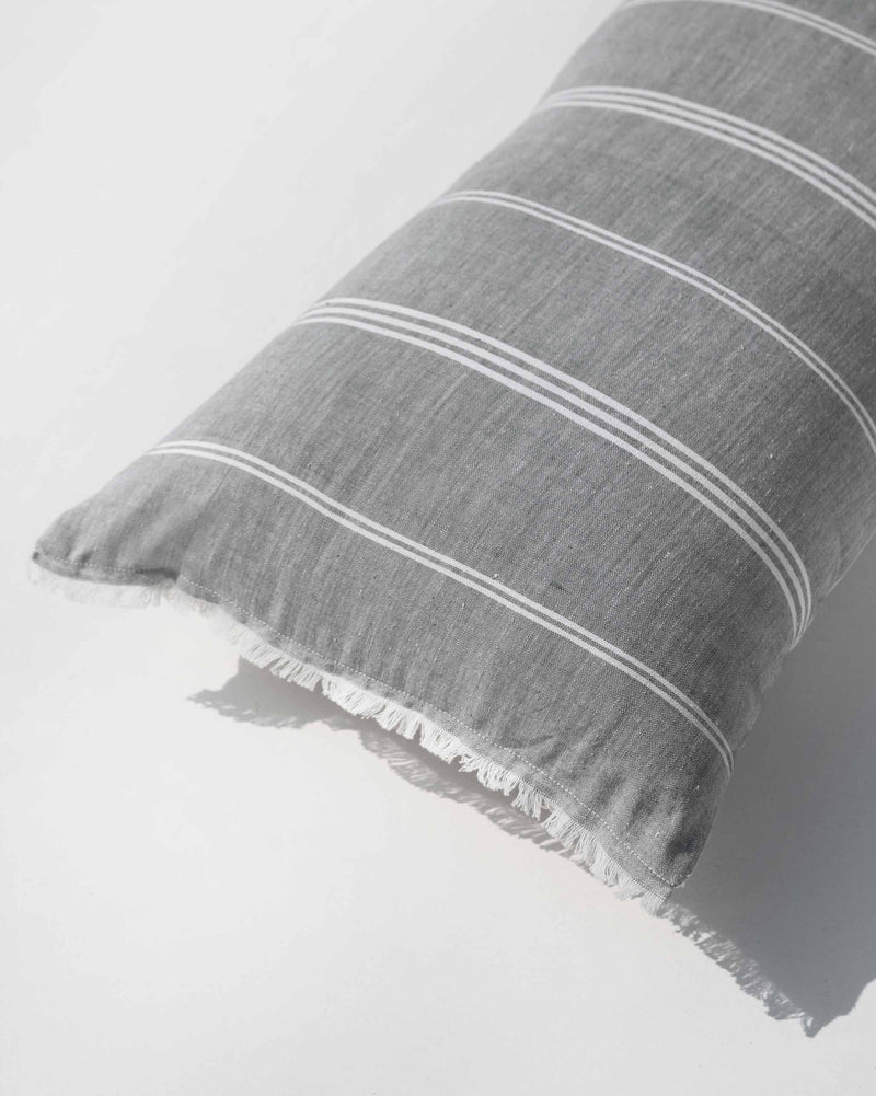 Slate Stripe Pillow Cover