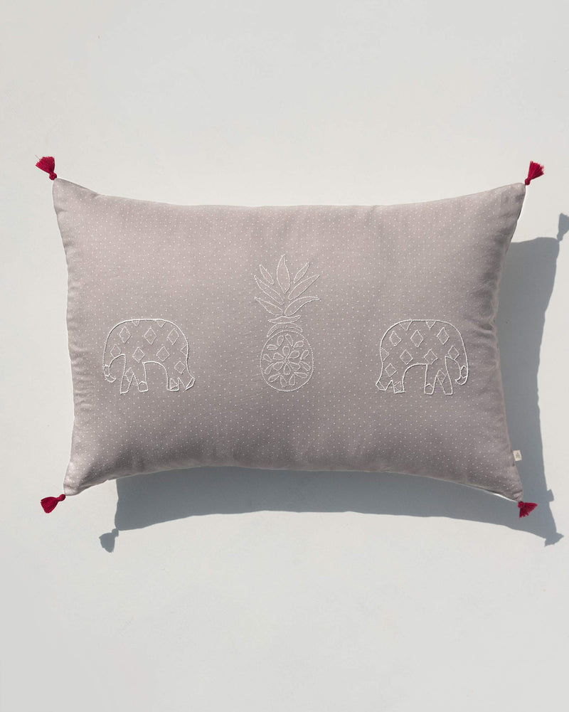 Pineapple Pillow Cover - Grey