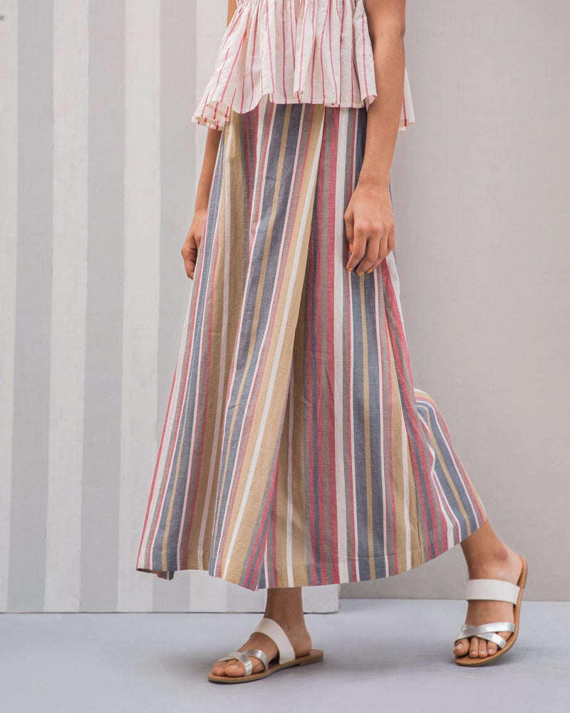 Divided Stripe Skirt
