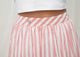 A-line Stripe Skirt - Pink