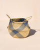 Seagrass Belly Basket - Blue & Natural