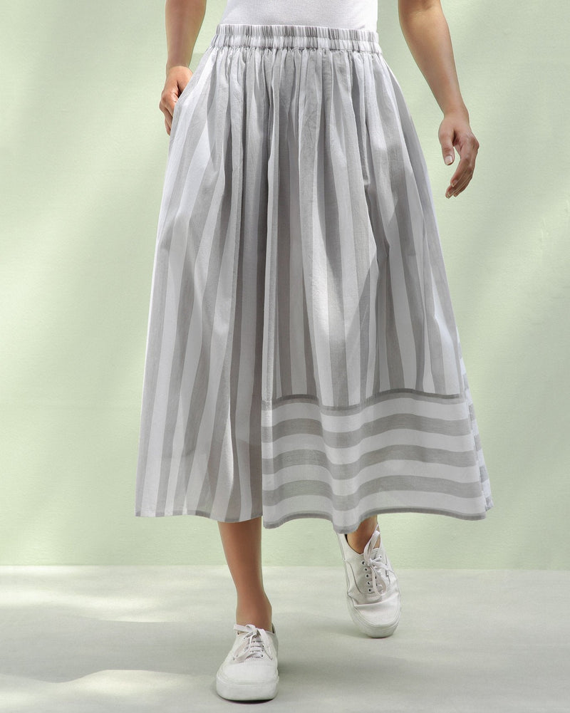 Panel Stripe Skirt