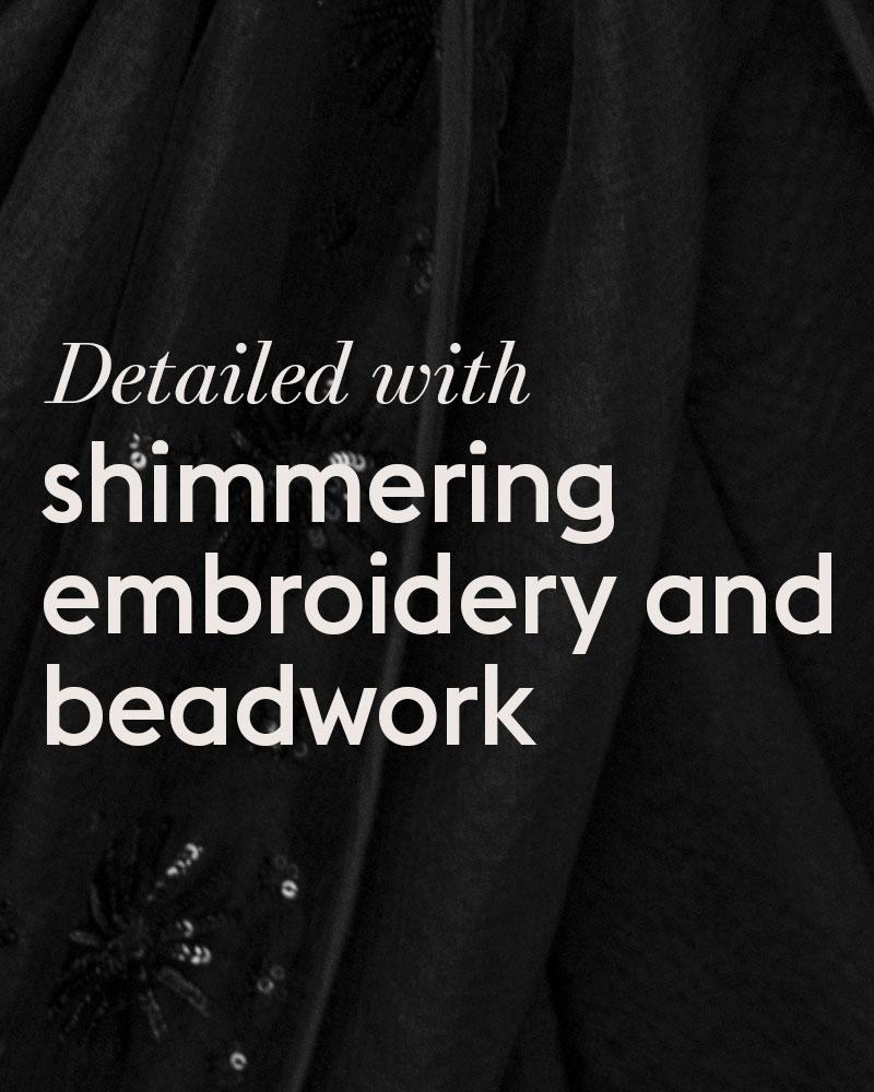 SHIMMERING EMBROIDERY & BEAD WORK