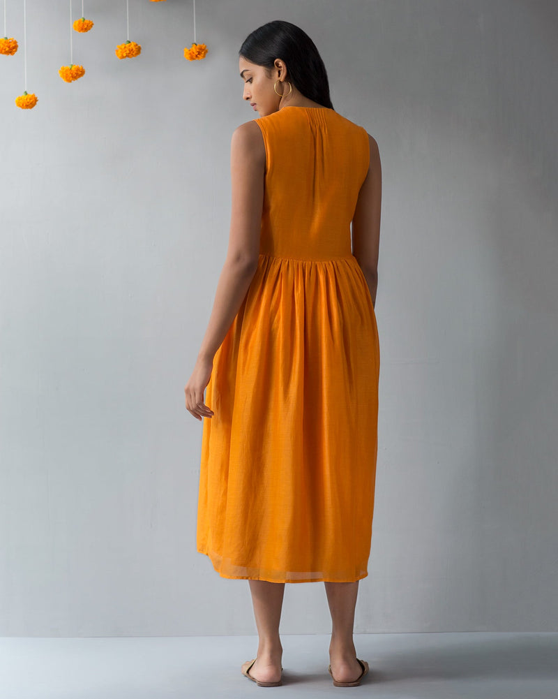 Layered Dress - Orange