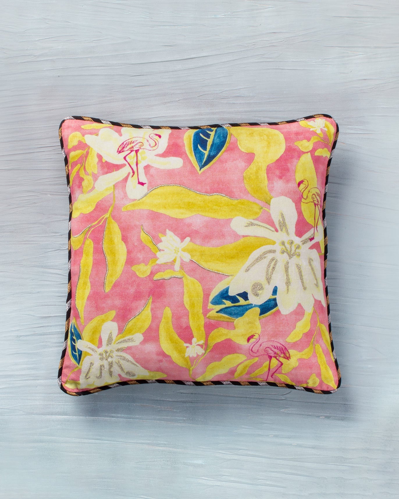 Seagrass Cushion Cover - Pink