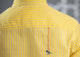 Little Mandarin Stripe Collar Top - Yellow