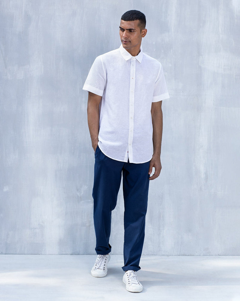 Half Sleeve Shirt - White