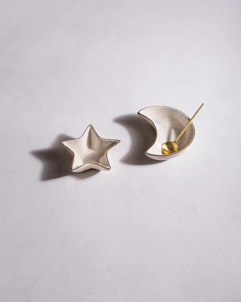 Star & Moon dish Set with Spoon