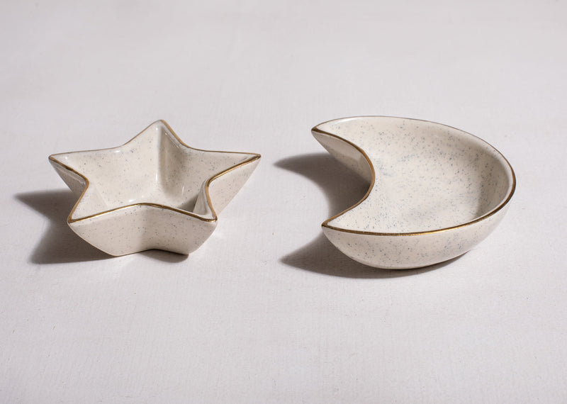 Star & Moon dish Set with Spoon