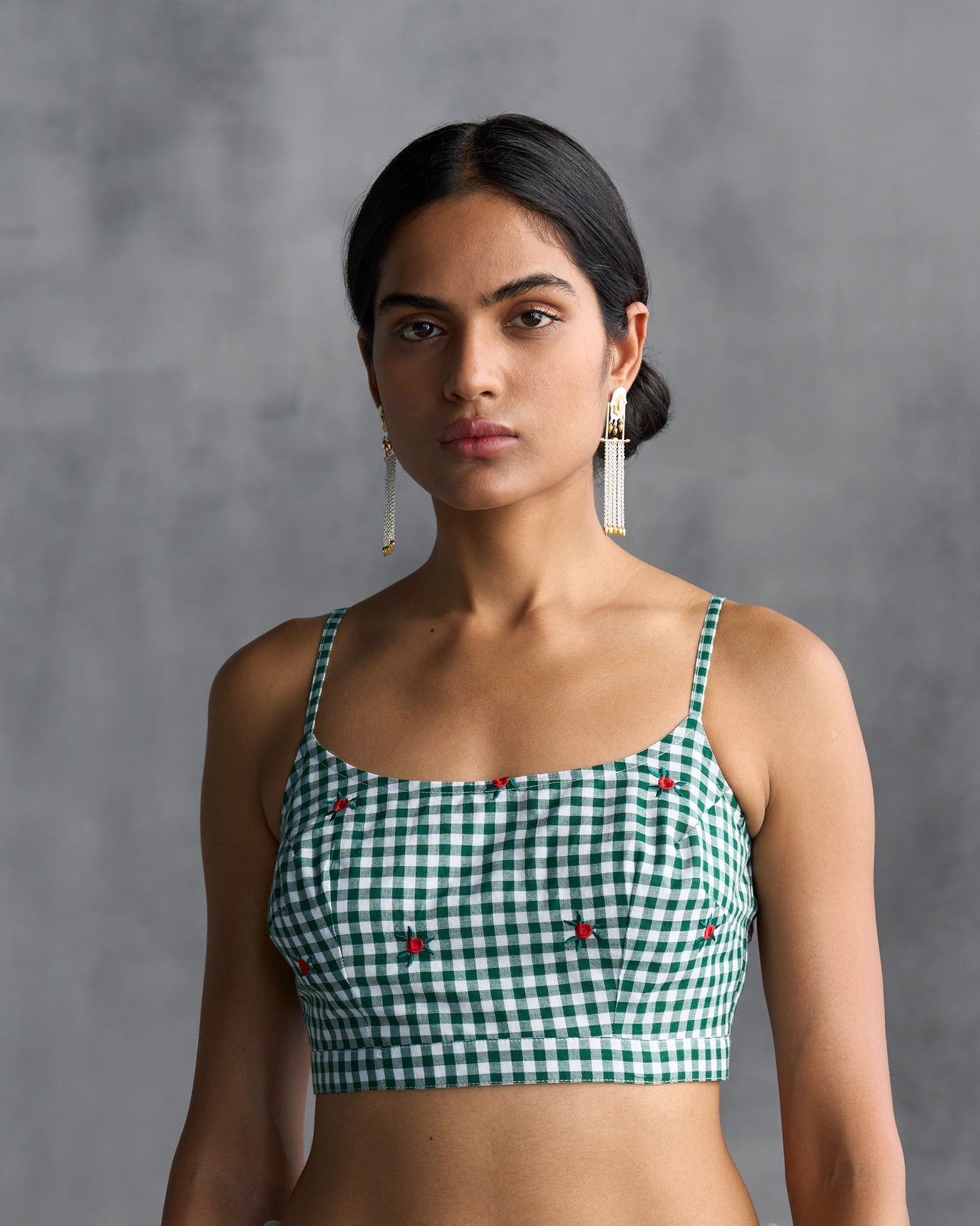 Strappy Blouse - Green
