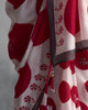 Tapas Polka Sari - Red & White