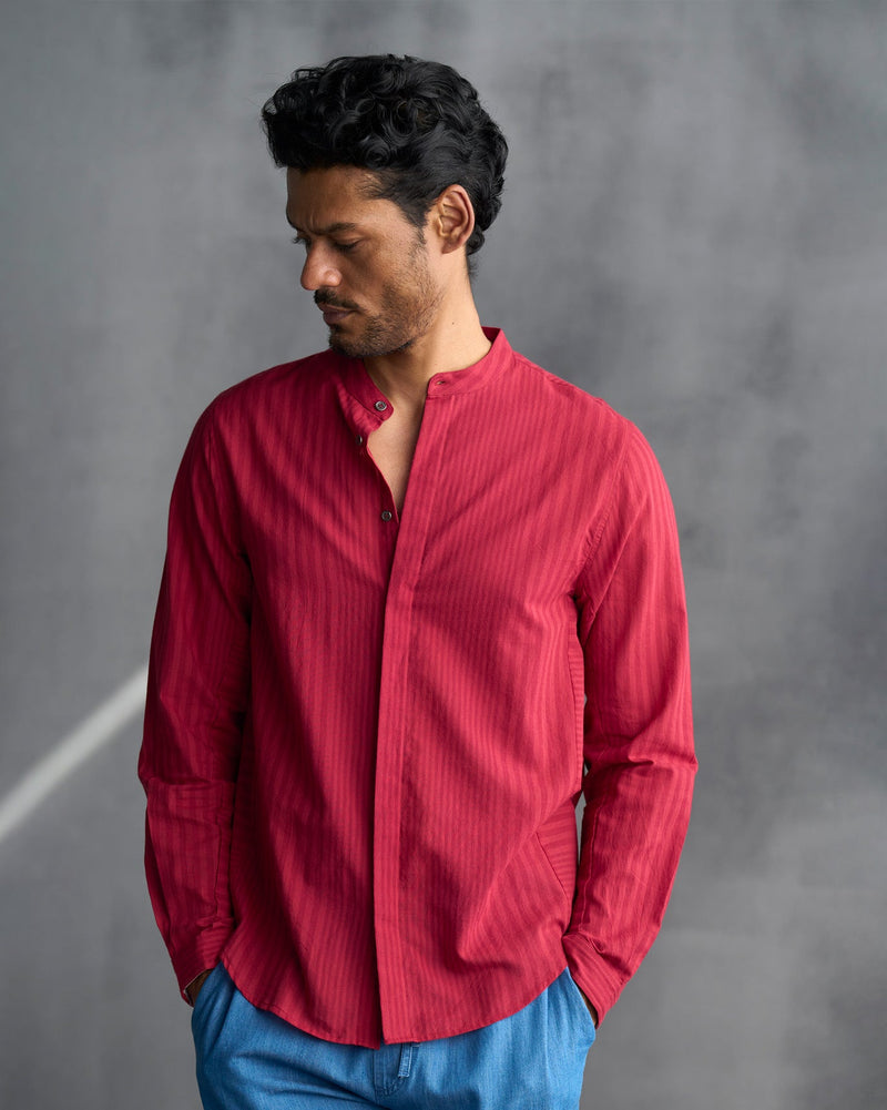 Side Panel Shirt - Red