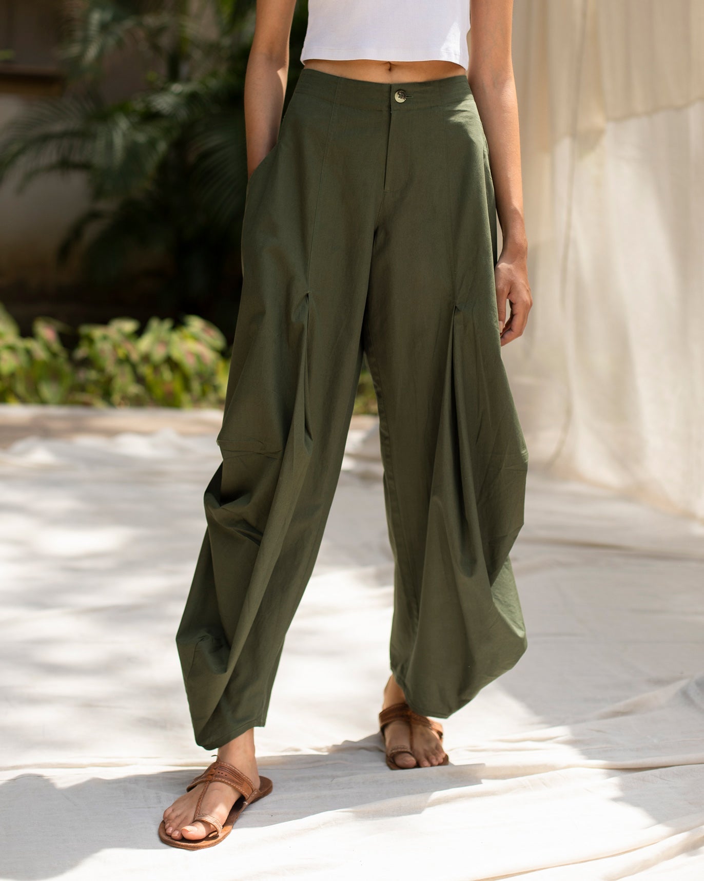 Jinan Trousers - Olive