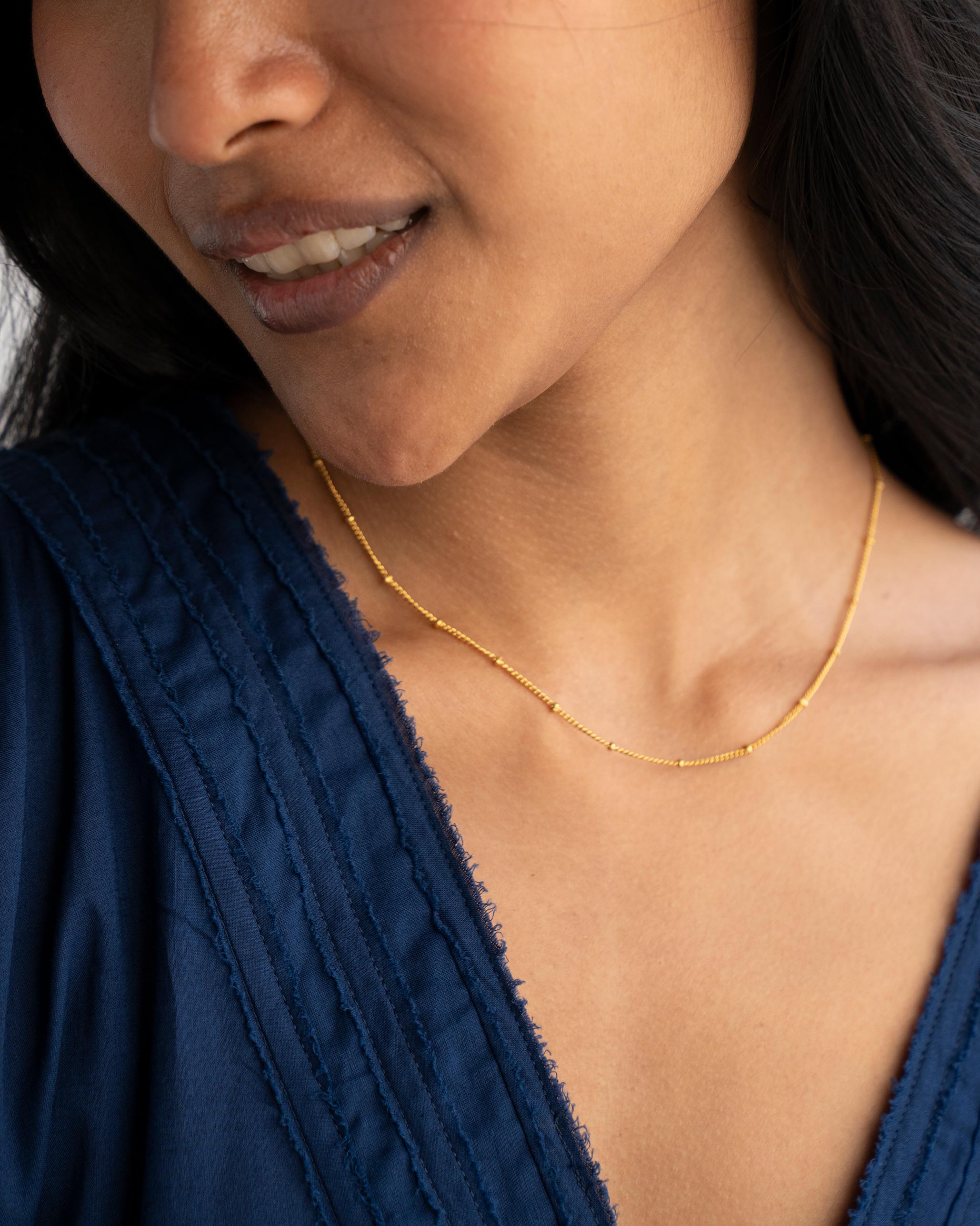 Boondi Chain (Extra small) - Gold