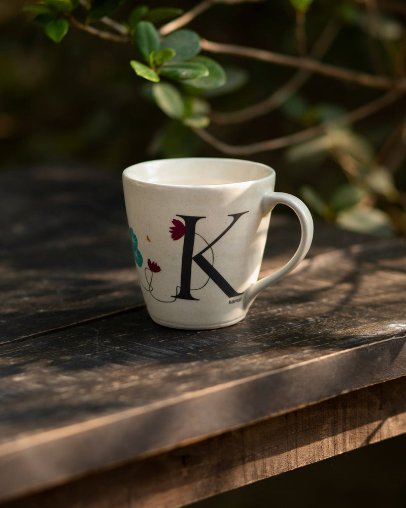 Alphabet K Mug - Stoneware