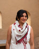 Dotty Scarf - Ivory & Red