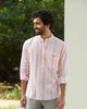 Pondicherry Shirt - Peach & White