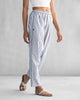 Toddy Panelled Pants - White & Blue