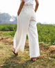 Front Pleat Trousers - Ivory