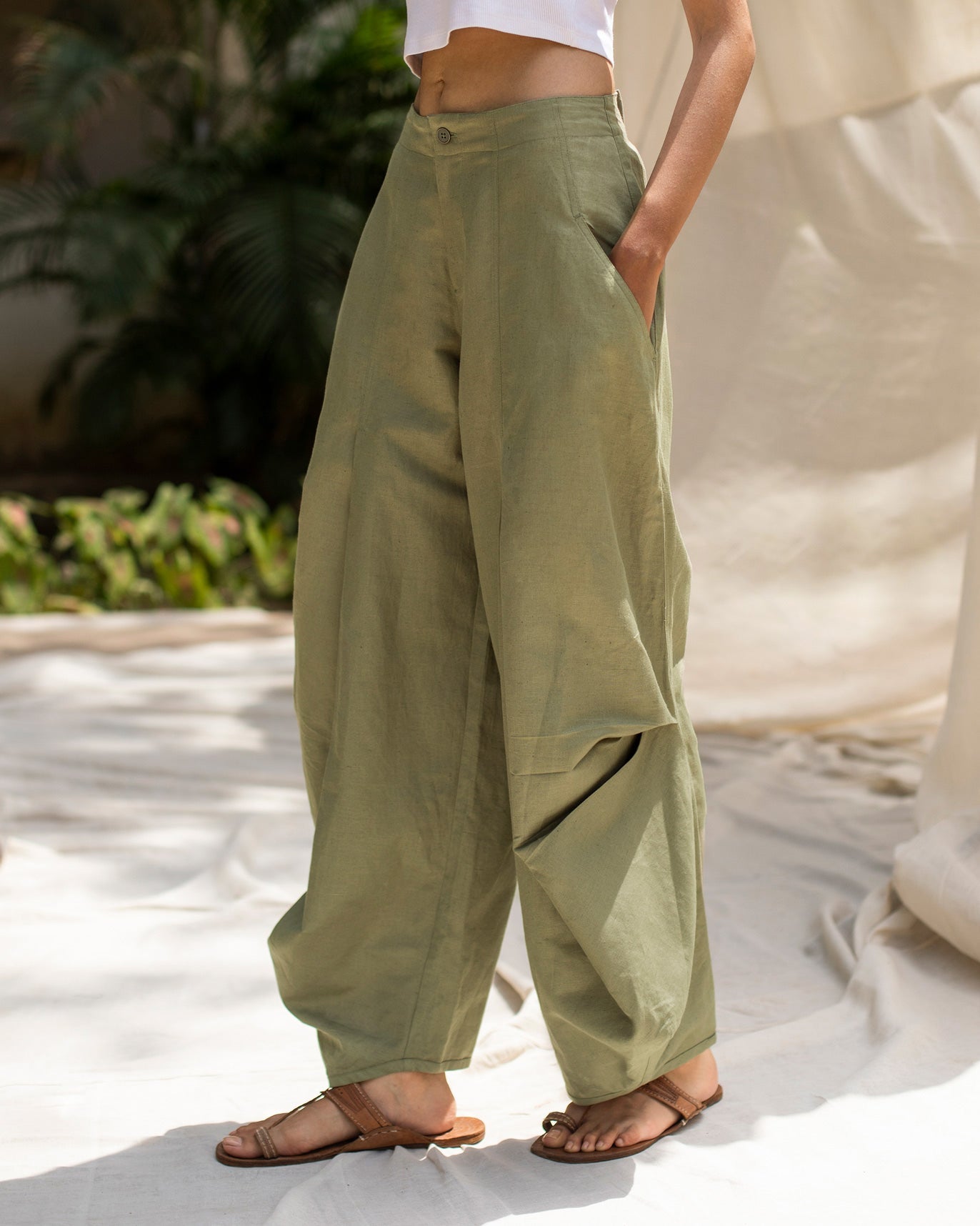 Weekend Trousers - Light Olive