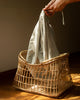 Rattan Basket with Bag