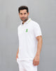 Nico Tennis Polo T-shirt - White & Green