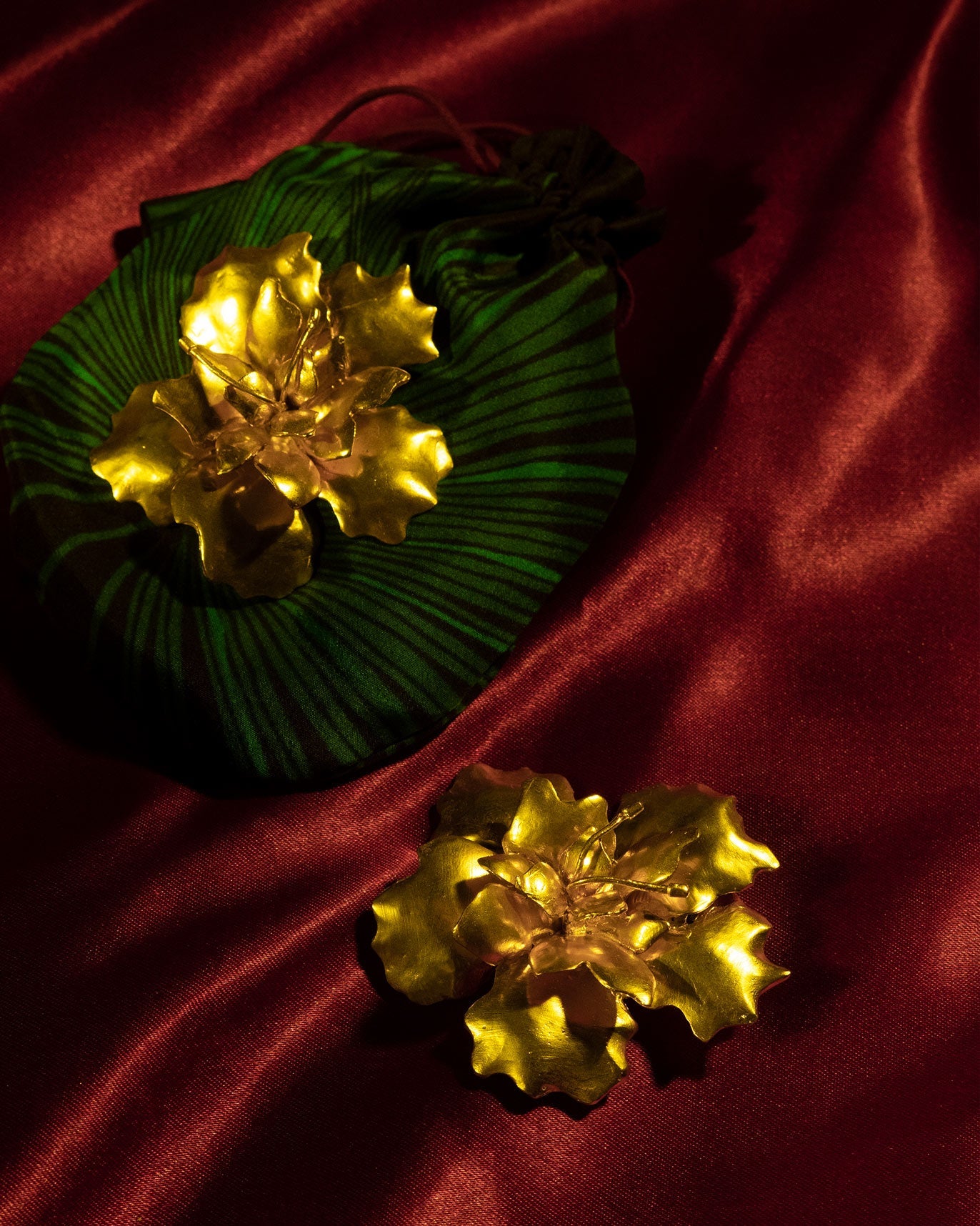 Gudhal Earrings - Gold