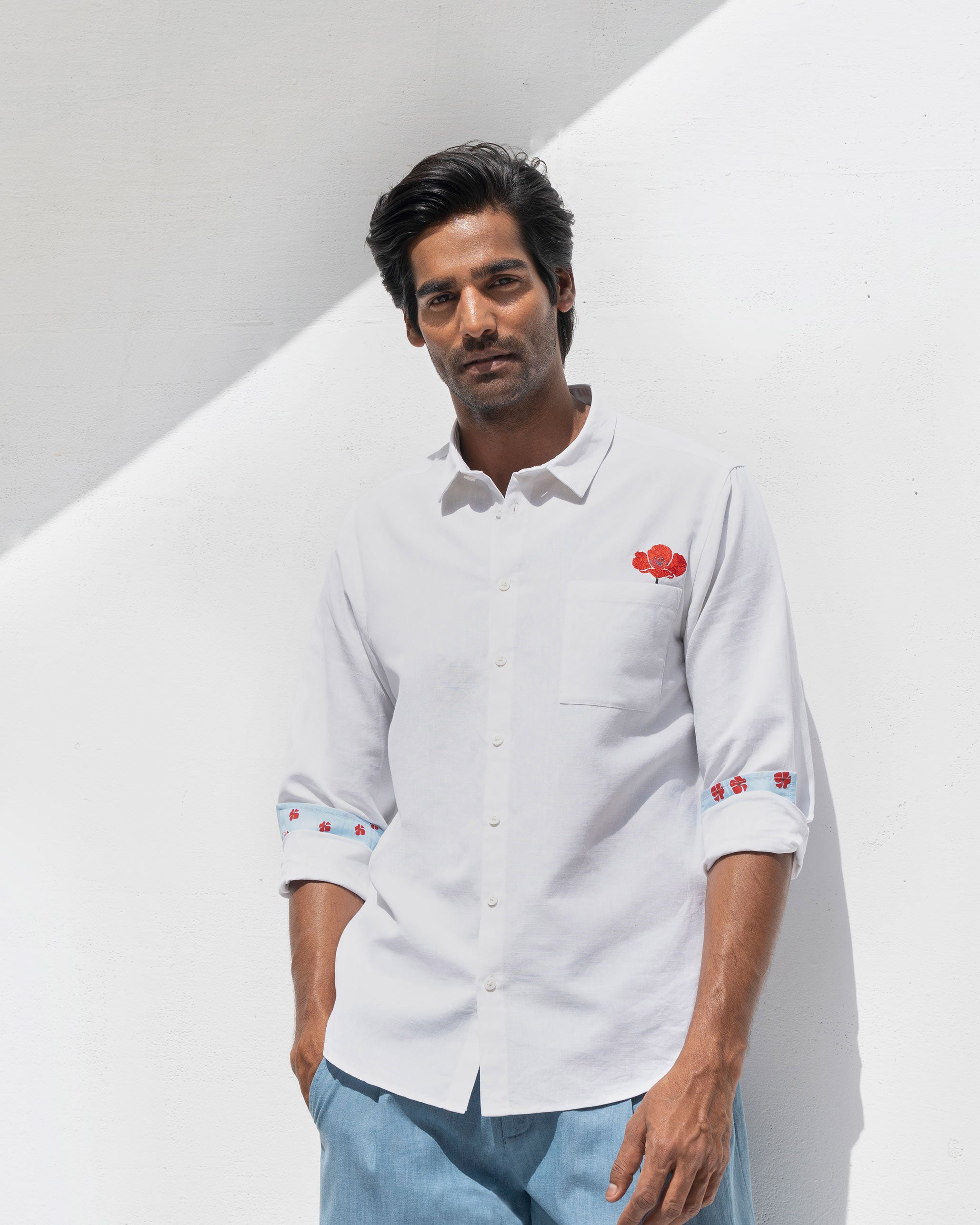Musafir Pocket Shirt - White
