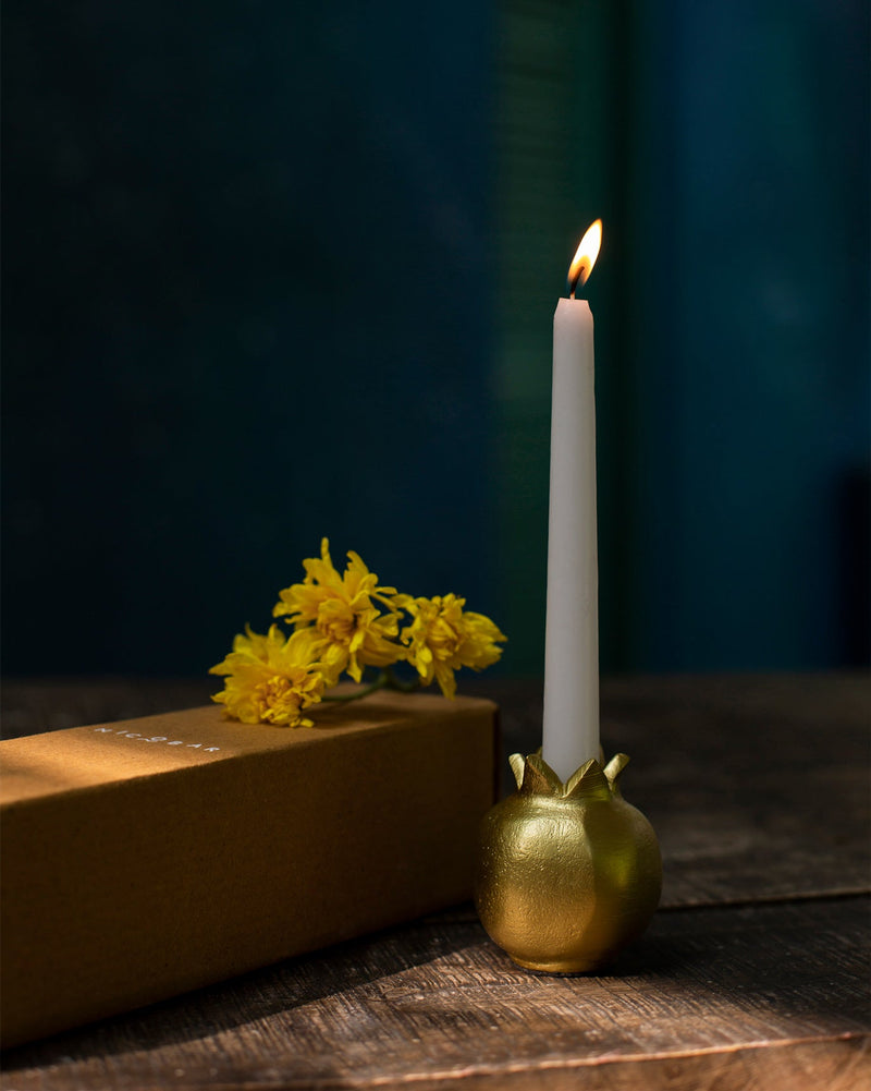 Anar Candle Holder with Taper Candle