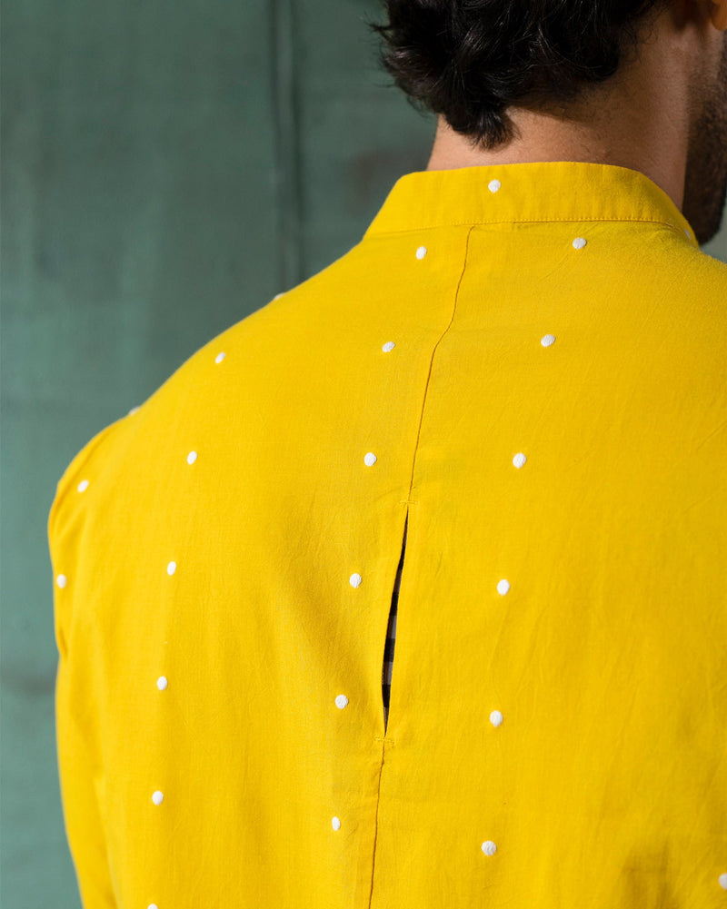 One Button Shirt - Yellow