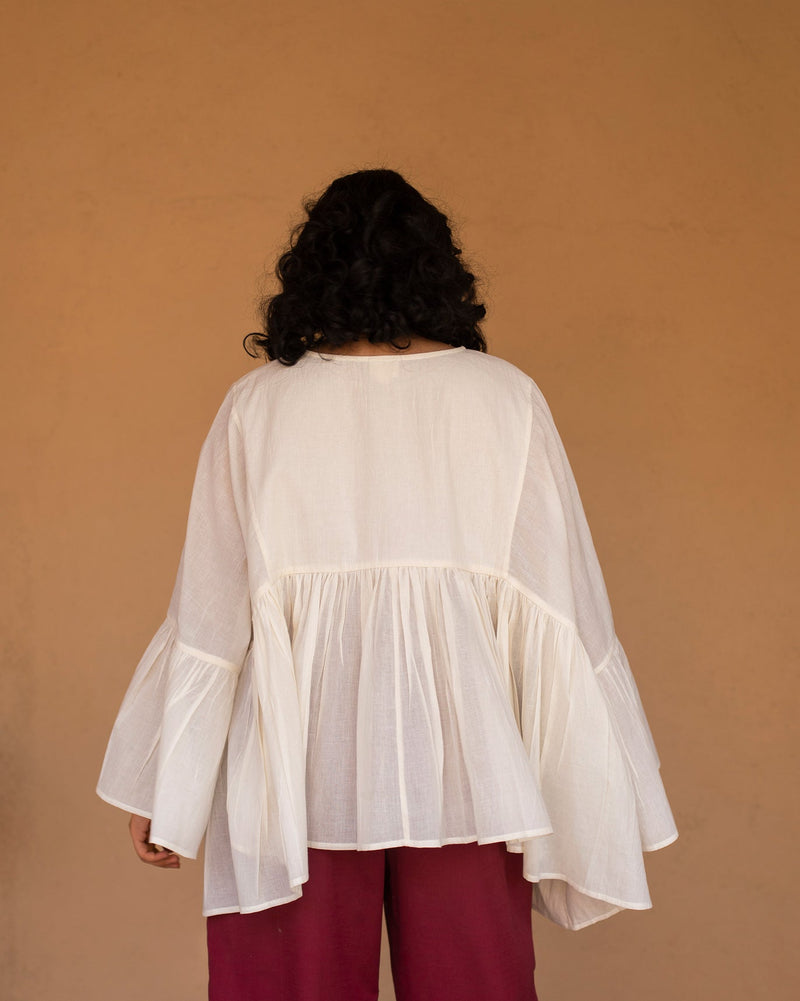 Frill Top - Ivory