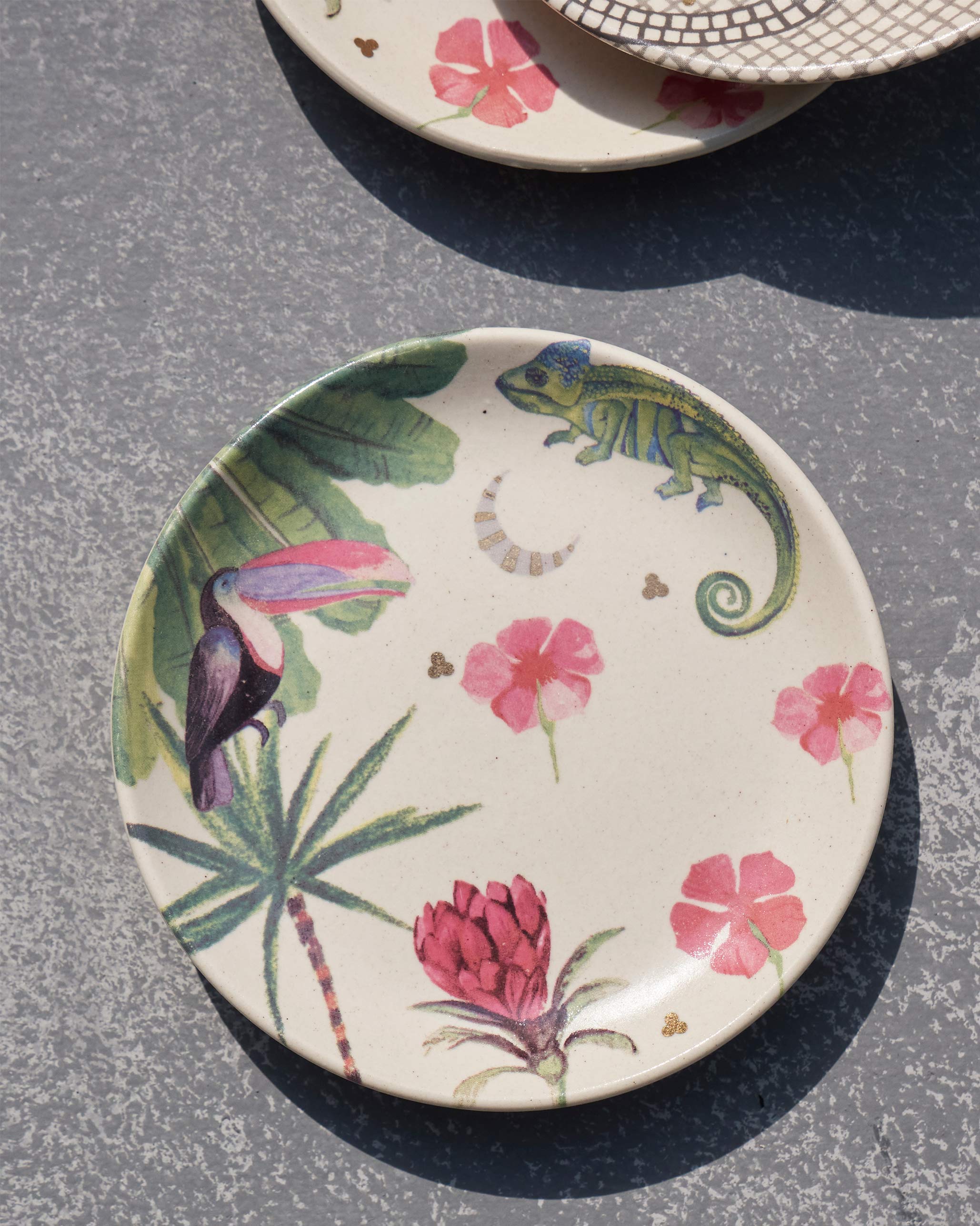 Madagascar Tea Plates (Set of 4)