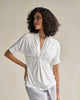 Gathered Jersey Top - Ivory