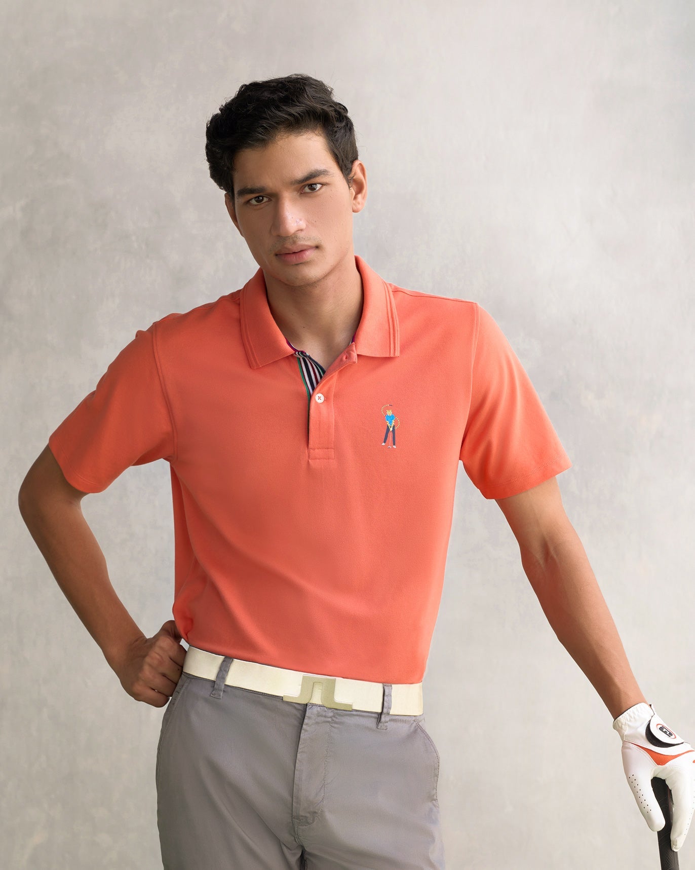 Birdie Polo T-Shirt - Coral
