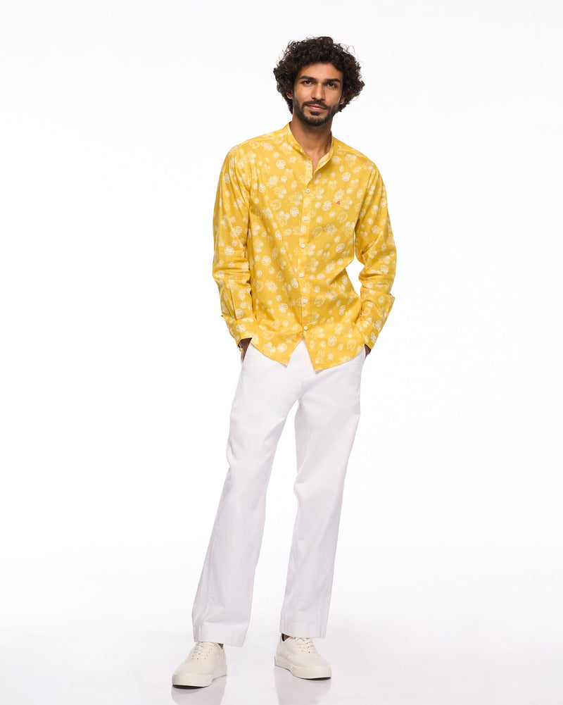 Nawab Shirt - Yellow